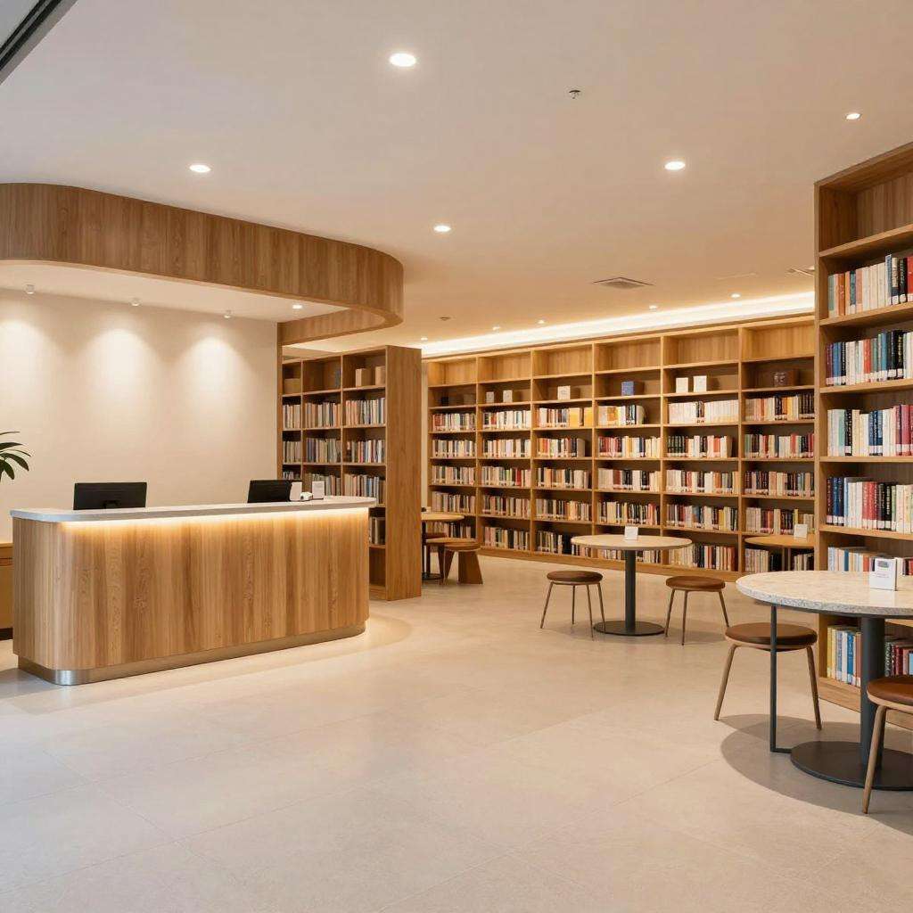 定制接待台:凉城新村街道主题阅读中心专业打造 定制接待台:凉城新村街道主题阅读中心专业打造第三张图