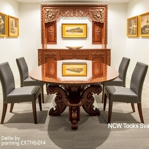 非遗展示馆桌椅定制：匠心独运，传统与现代的交融(图2)