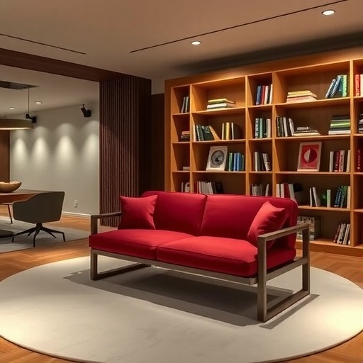 静安区私人图书馆沙龙区卡座沙发定制(图2)