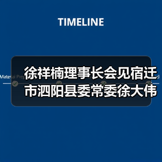 徐祥楠理事长会见宿迁市泗阳县委常委徐大伟一行（图3）